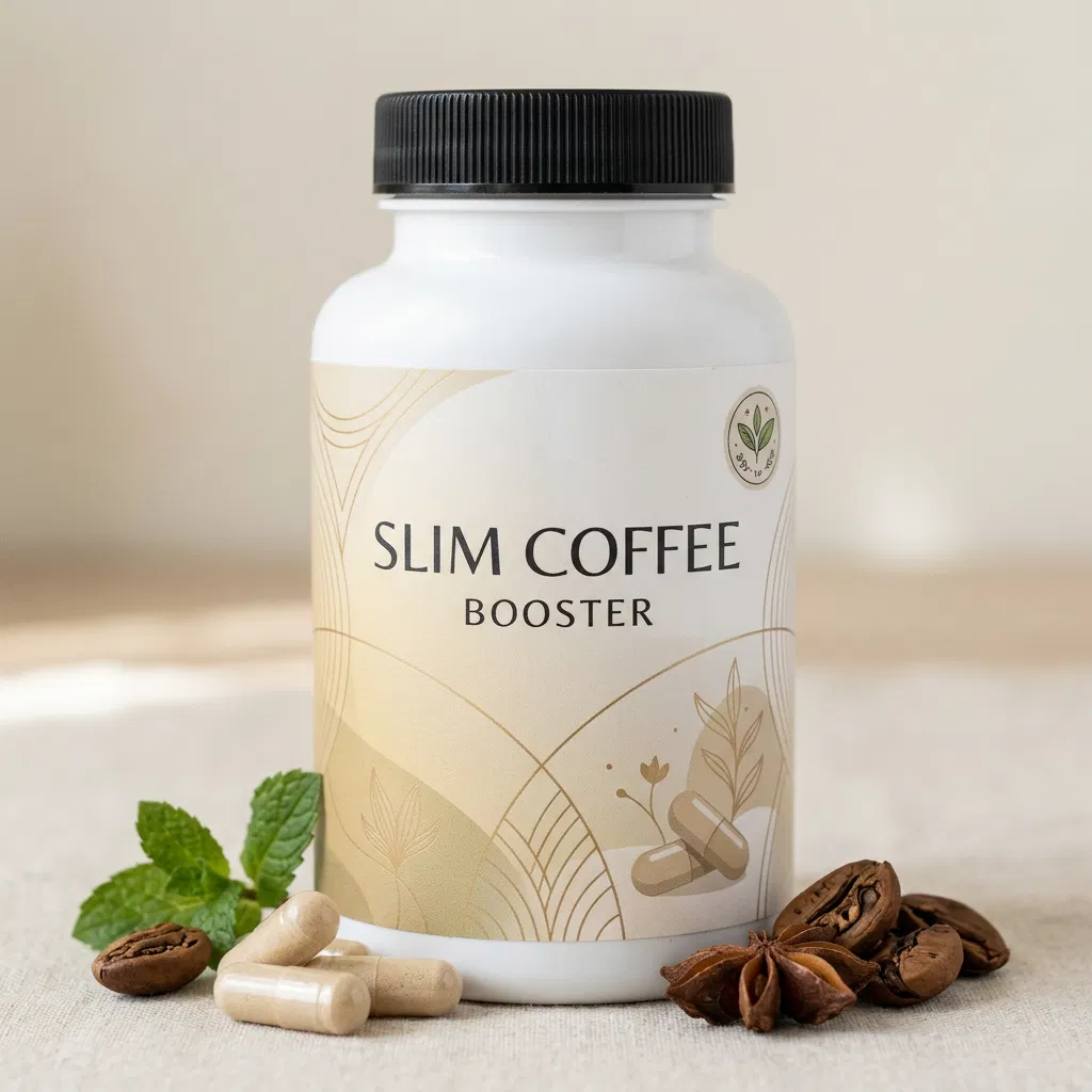 Slim Coffee Booster compact supplement box - plant extract metabolism supplement Australia